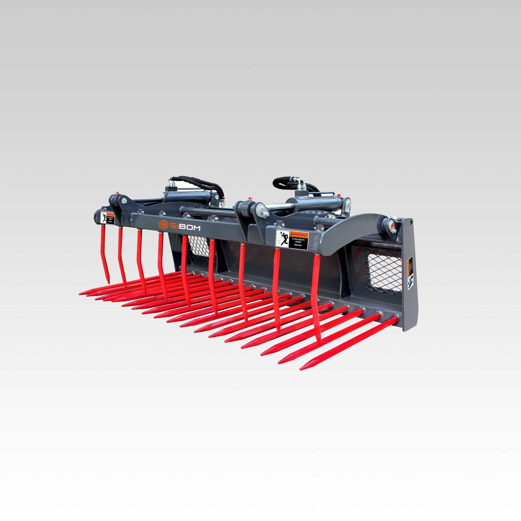 Sibom Heavy-Duty Skid Steer Agricultural Fork — Transforming CAT, Bobcat & Kubota Loaders into the Ultimate Farm-to-Job-Site Material Masters