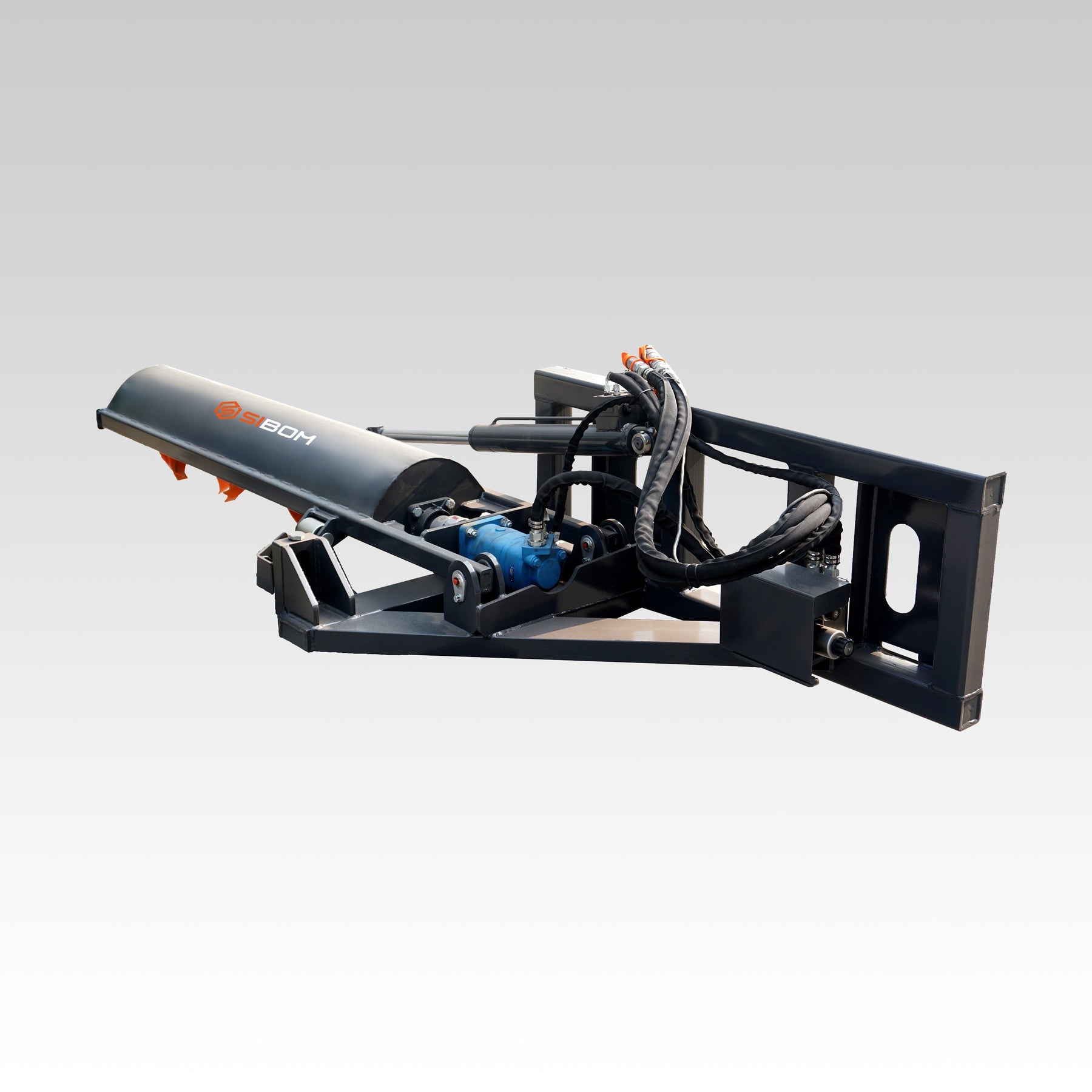Sibom Heavy-Duty Skid Steer Rotary Tillage Device—The Ultimate Sand-Bedding Scarifier and Soil-Conditioner for CAT, Bobcat & Kubota Loaders