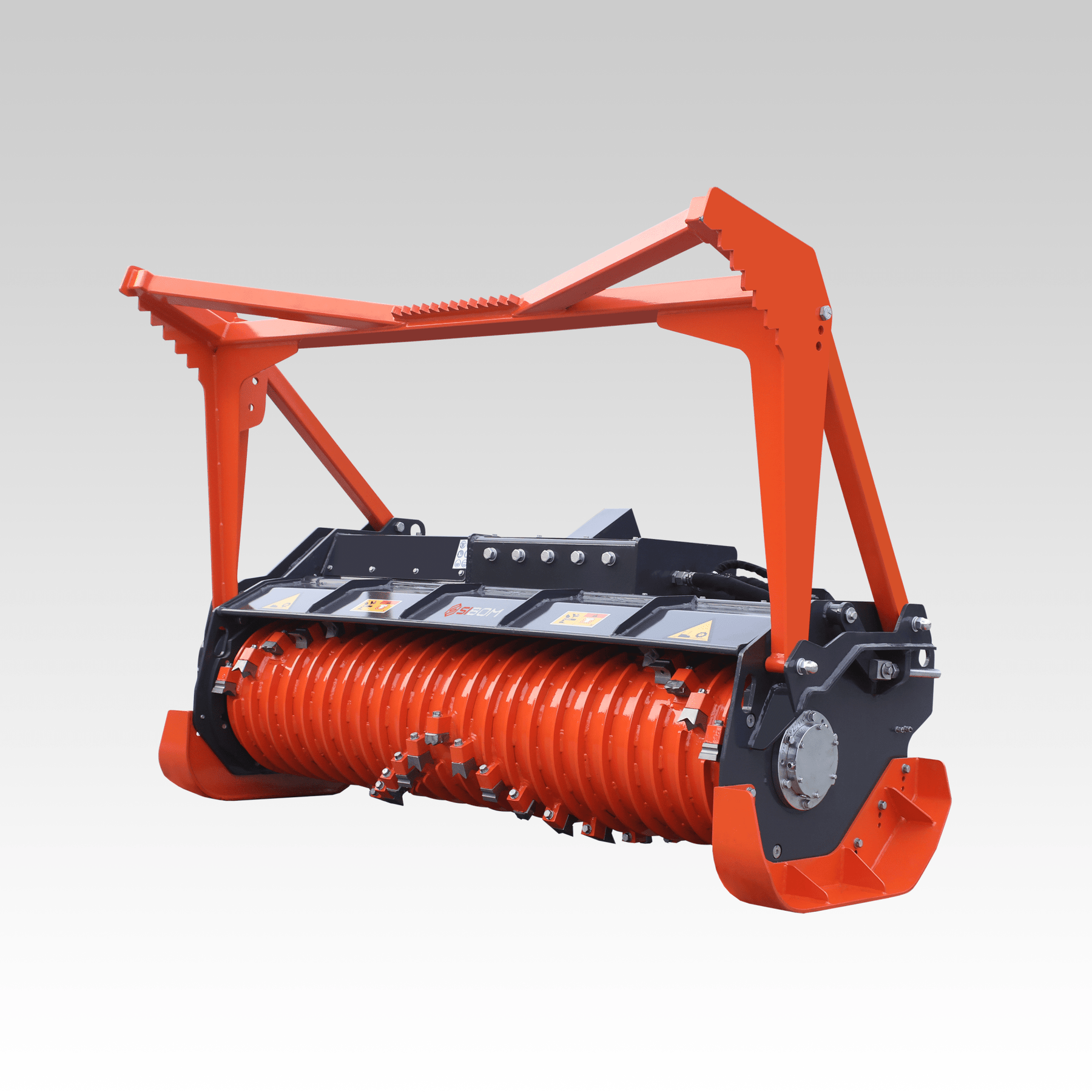 Sibom Extreme-Duty Skid Steer Forestry Mulcher — Turn CAT, Bobcat & Kubota Loaders into One-Pass Land-Clearing Titans
