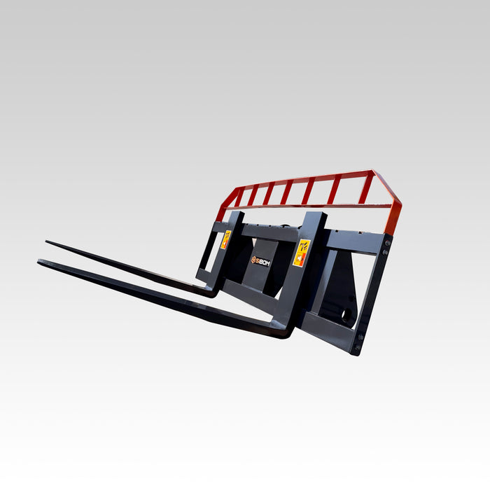 Sibom wheel loader Pallet Fork, 42"-102" Tine length, for 2T to 6T Loader