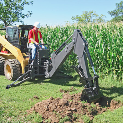 Transform Your Loader or Skid-Steer into a Excavator with Sibom's Dual-Arm Backhoe Digger
