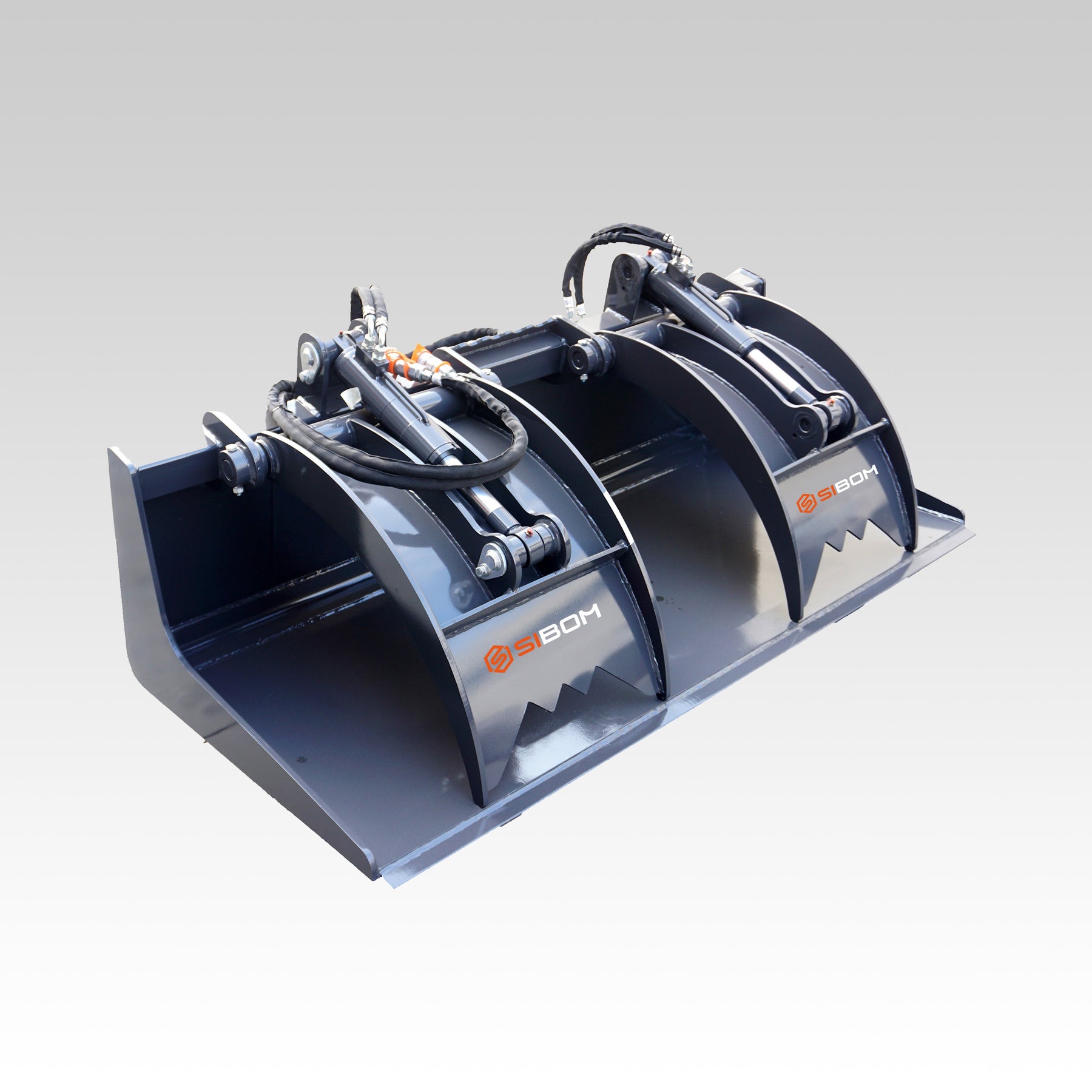 Sibom Skid Steer Grapple Fork: A Heavy-Duty Material Handling Attachment for Construction, Demolition, Agriculture, and Land Clearing