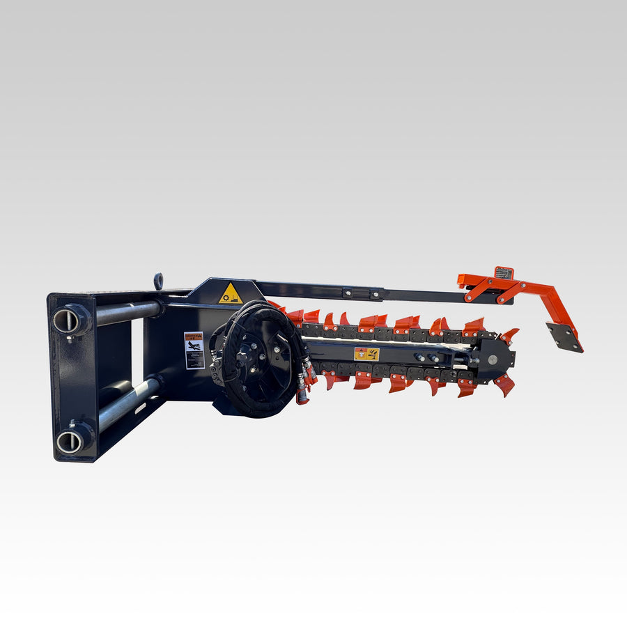 Sibom Skid Steer Heavy-Duty Trencher Attachment: A Powerful Trenching Solution for Utilities, Irrigation, Drainage, Landscaping, and Municipal Work