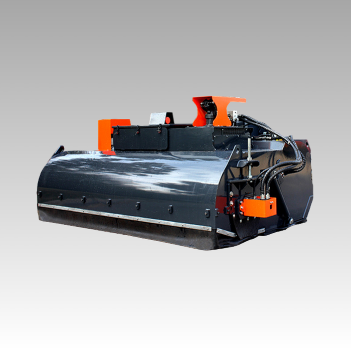 SIBOM Skid Steer Negative Pressure Dust Removal Pick-up Broom, Hydraulic Drive, V-Type Filtration System, Universal Mount