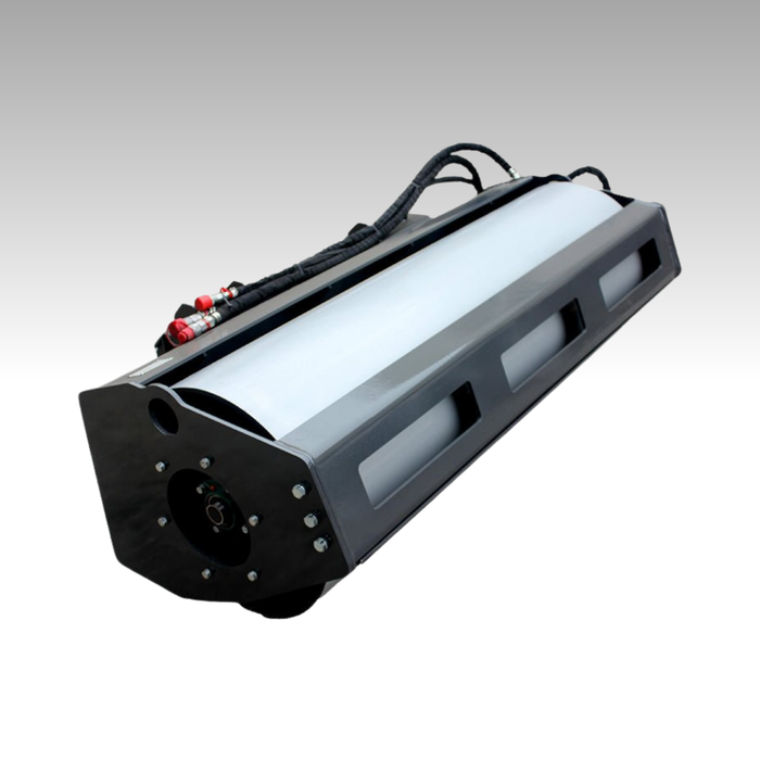Sibom Skid Steer Vibratory Roller, Hydraulic Motor Protection System, 23" Roller Diameter, 16-18 GPM