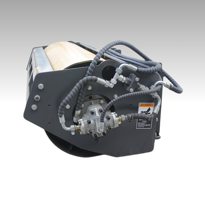 Sibom Skid Steer Vibratory Roller, Hydraulic Motor Protection System, 23" Roller Diameter, 16-18 GPM