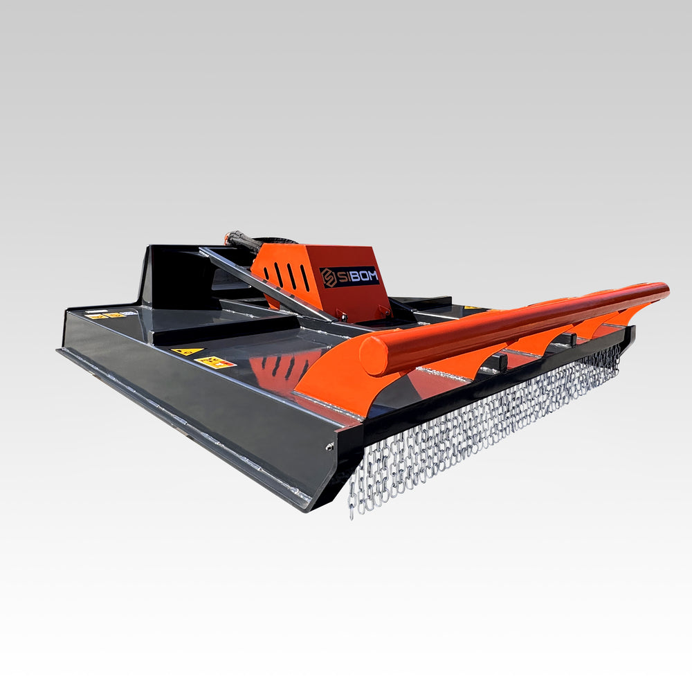 Sibom Skid Steer Grass Mower Brush Cutter Attachment for CAT Bobcat loaders